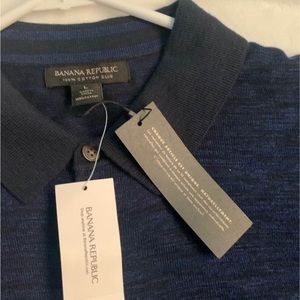 Banana Republic 100% cotton slub Polo style